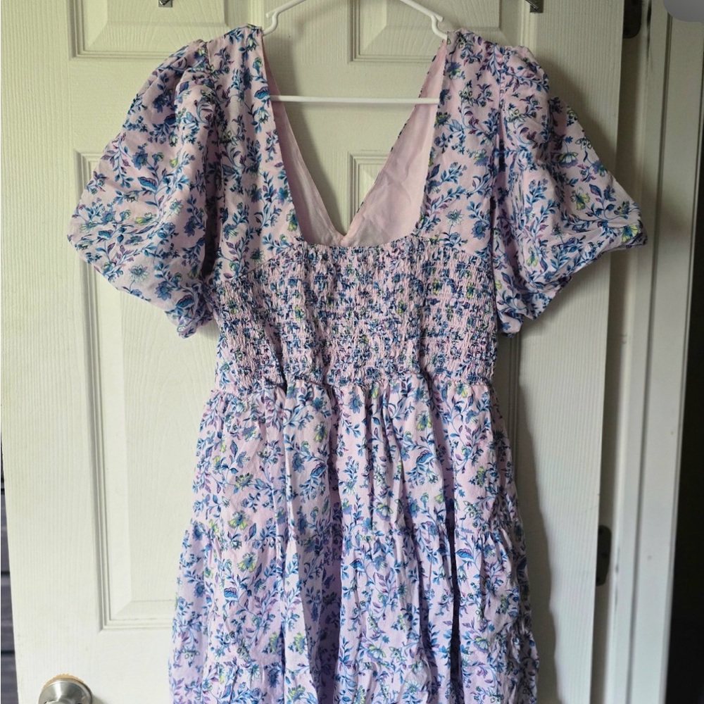 Jessica Simpson Blue and Pink Floral Dress